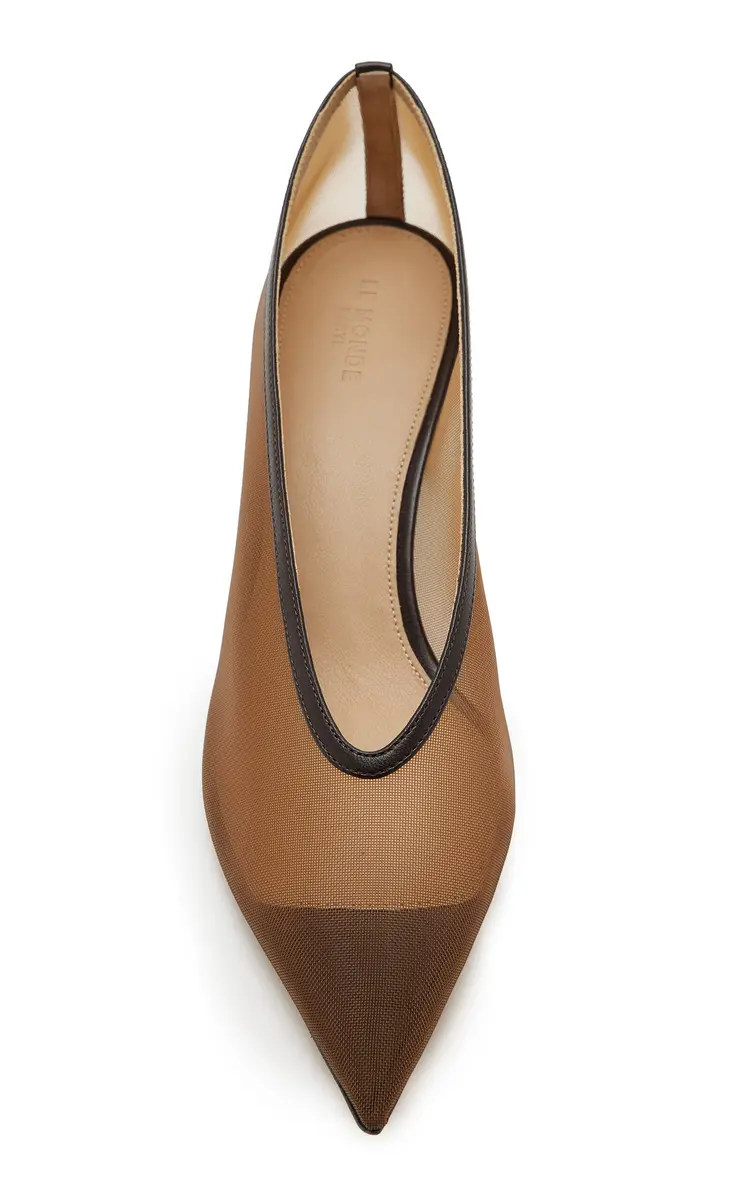Le Monde Béryl Babouche Mesh Kitten Heel Pumps | Thumbnail 3 Le Monde Béryl Babouche Mesh Kitten Heel Pumps | Thumbnail 3