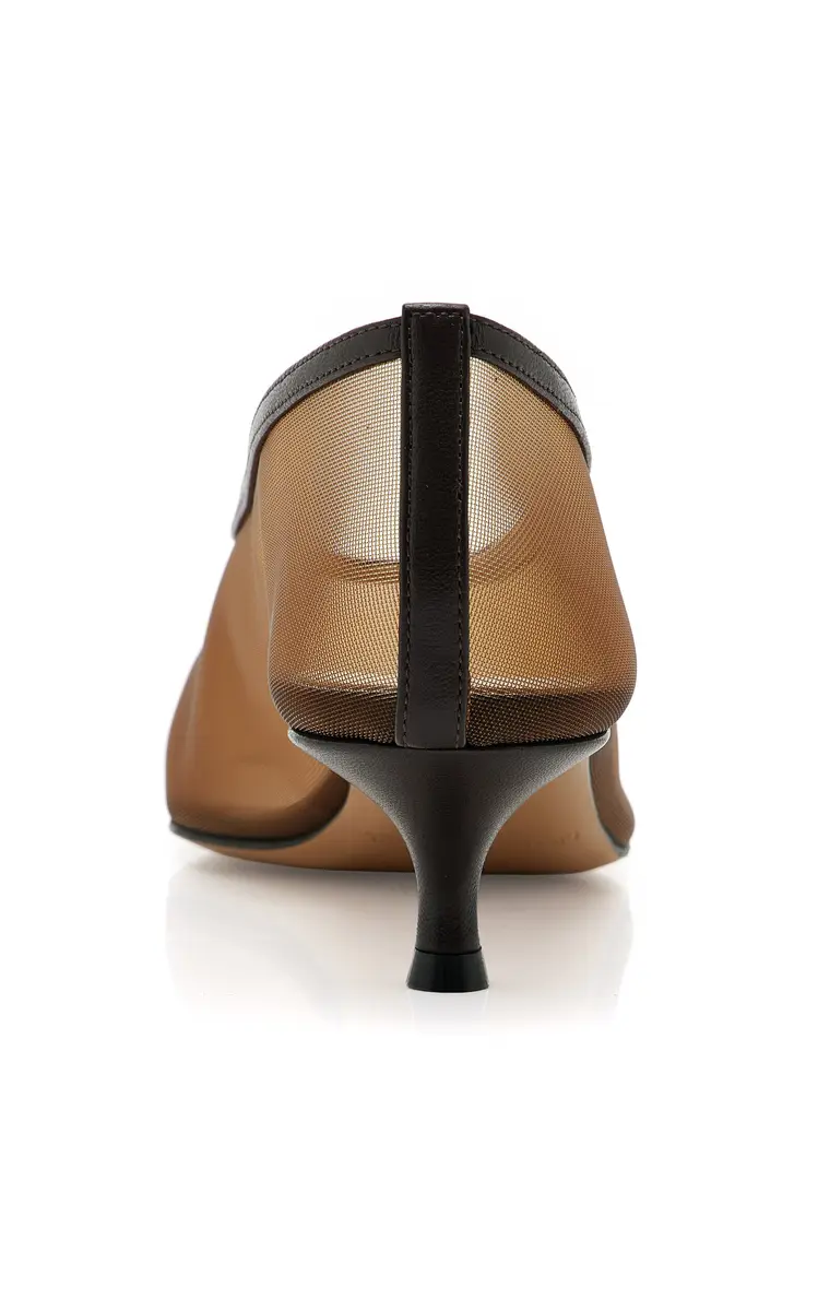 Le Monde Béryl Babouche Mesh Kitten Heel Pumps | Thumbnail 5 Le Monde Béryl Babouche Mesh Kitten Heel Pumps | Thumbnail 5