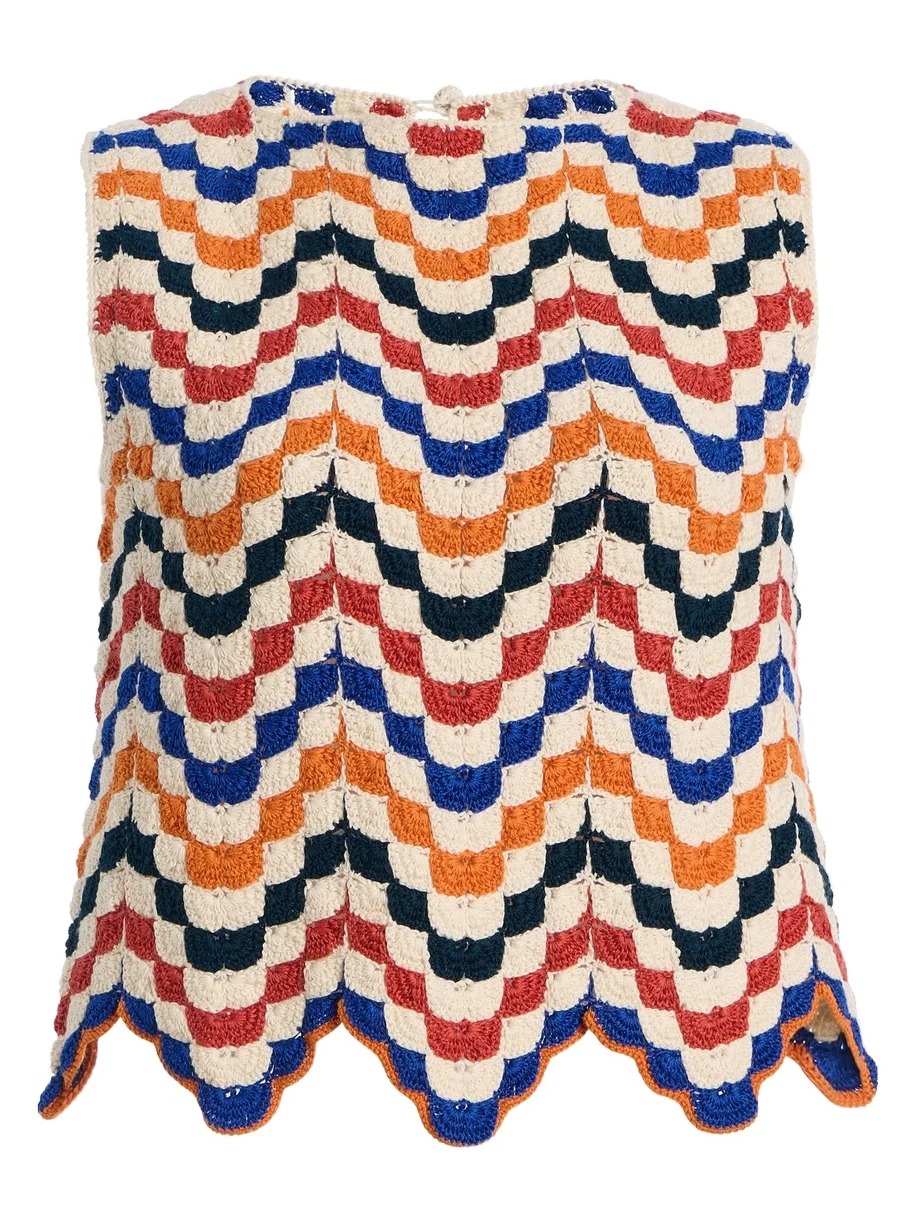 ESCVDO Exclusive Nieva Crocheted Cotton Top