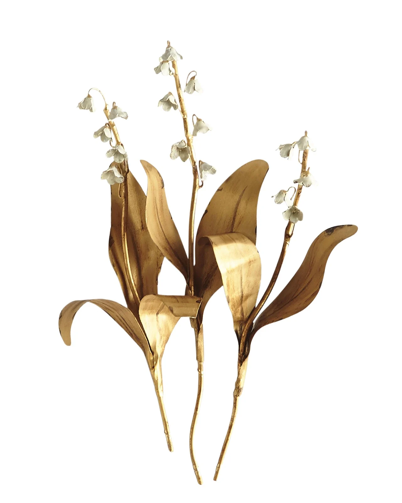 Tommy Mitchell Original Gilded Lily of the Valley on Linen
