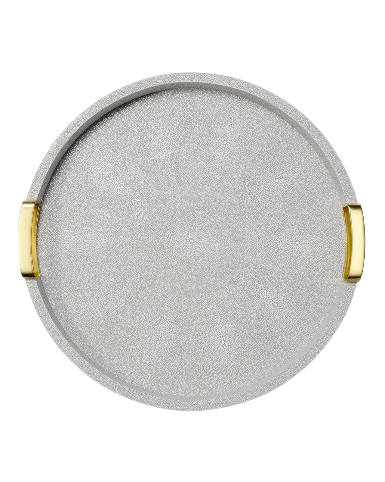 AERIN Carina Shagreen Small Round Tray