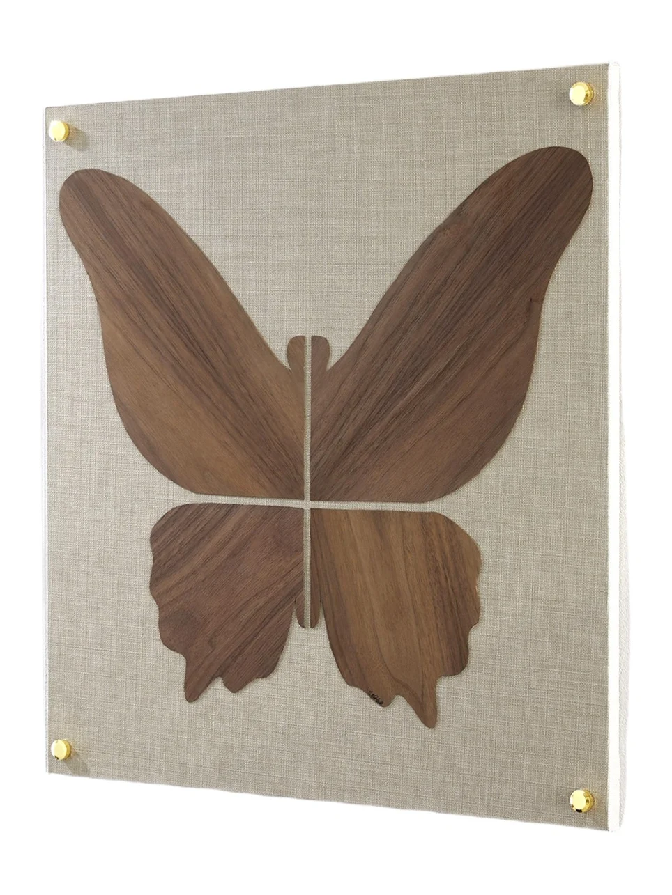 Tommy Mitchell Walnut Butterfly Artwork