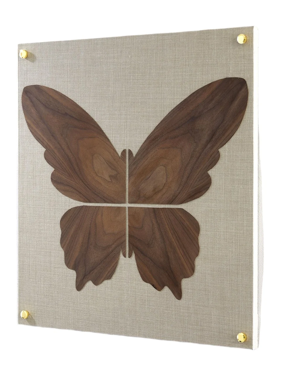 Tommy Mitchell Walnut Butterfly Artwork