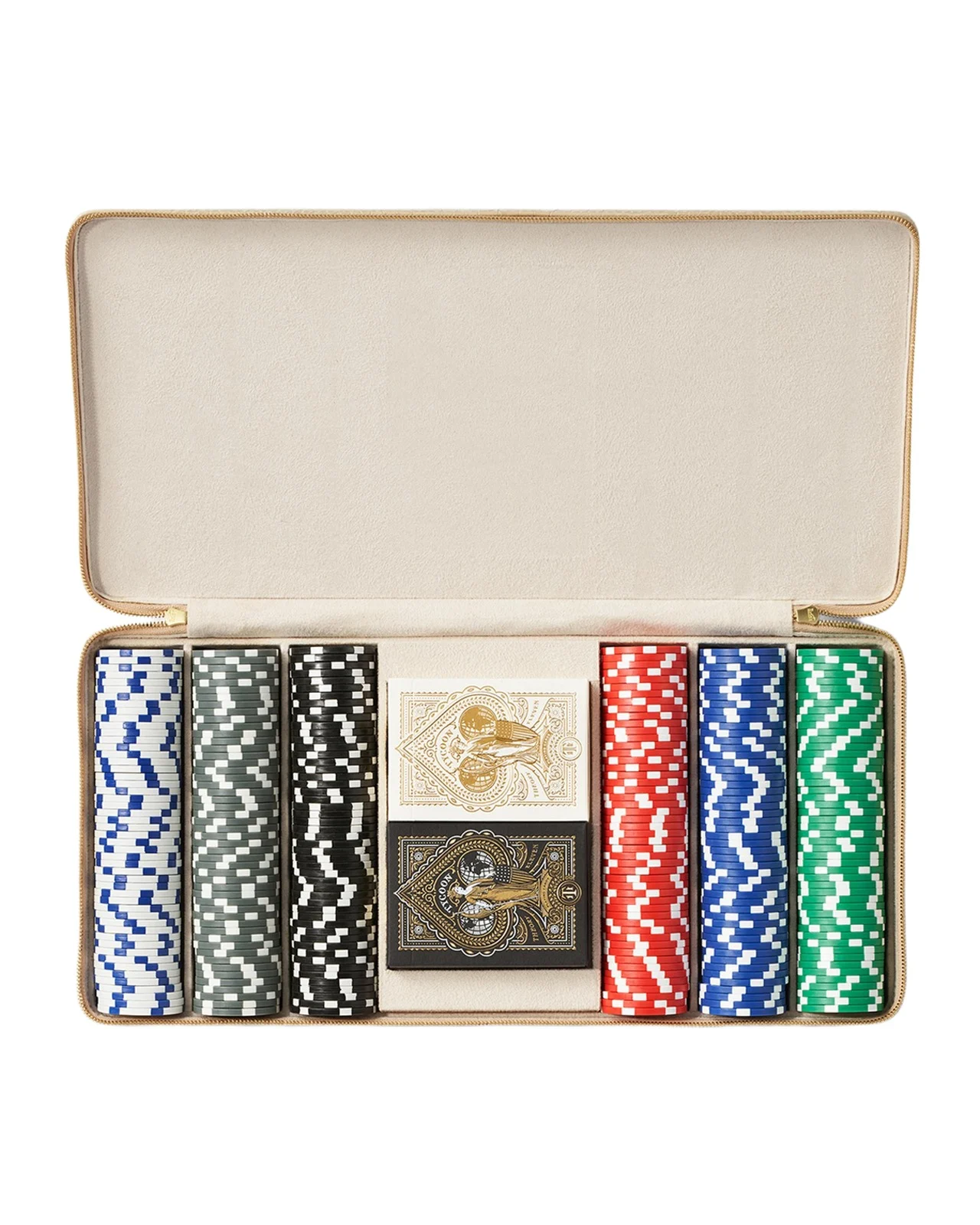AERIN Enzo Travel Poker Set