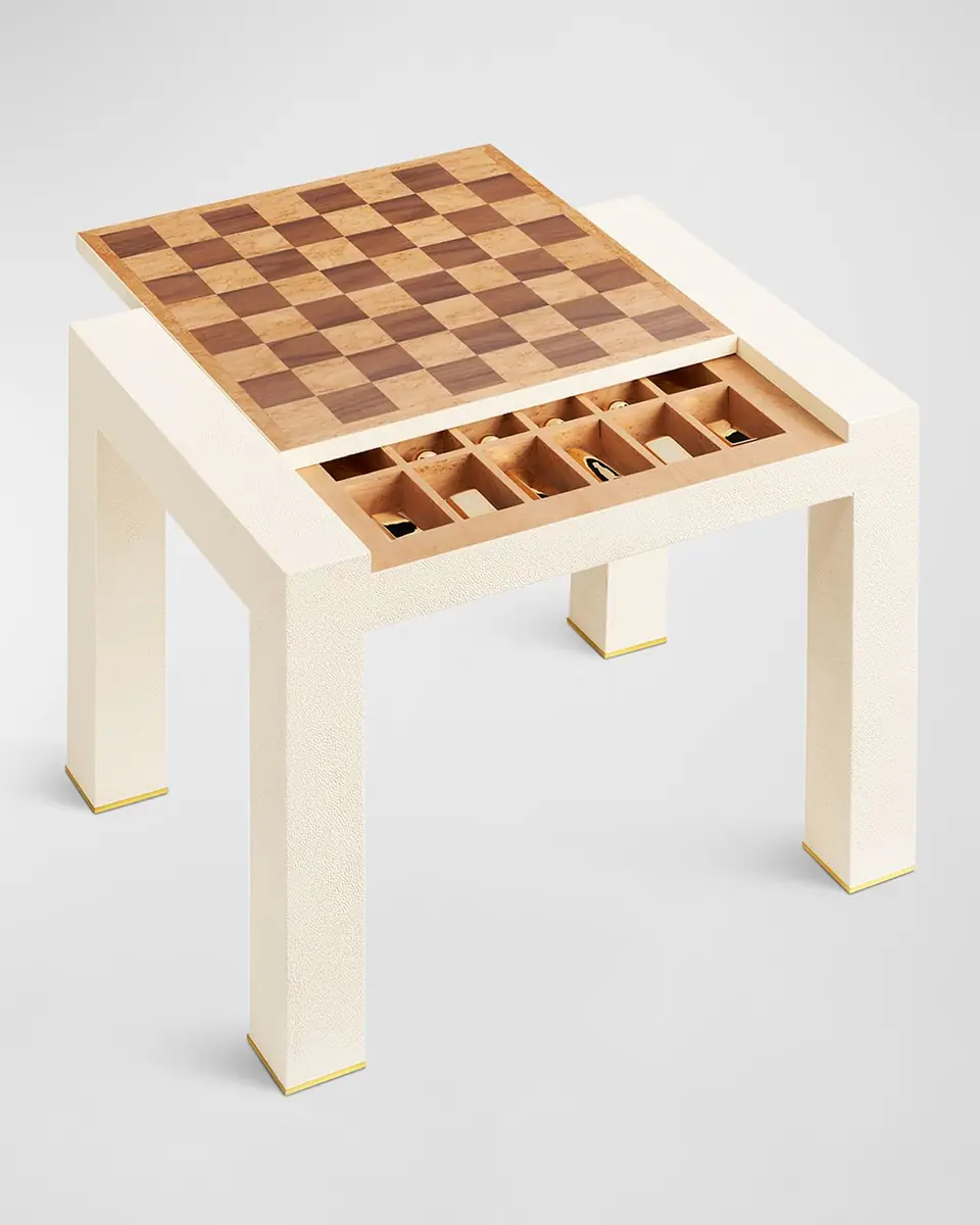 AERIN Faux Shagreen Chess Side Table | Thumbnail 2 AERIN Faux Shagreen Chess Side Table | Thumbnail 2