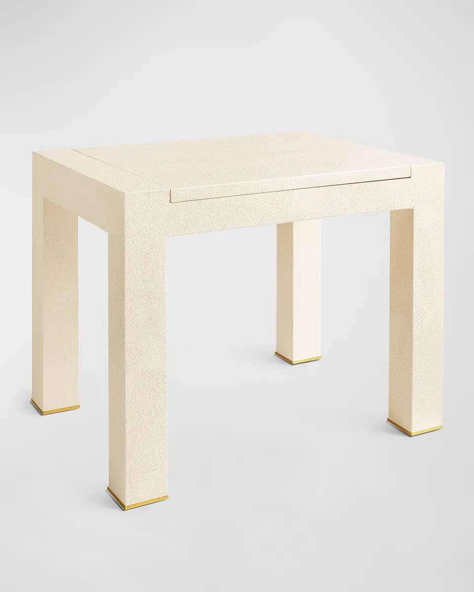 AERIN Faux Shagreen Chess Side Table | Thumbnail 3 AERIN Faux Shagreen Chess Side Table | Thumbnail 3