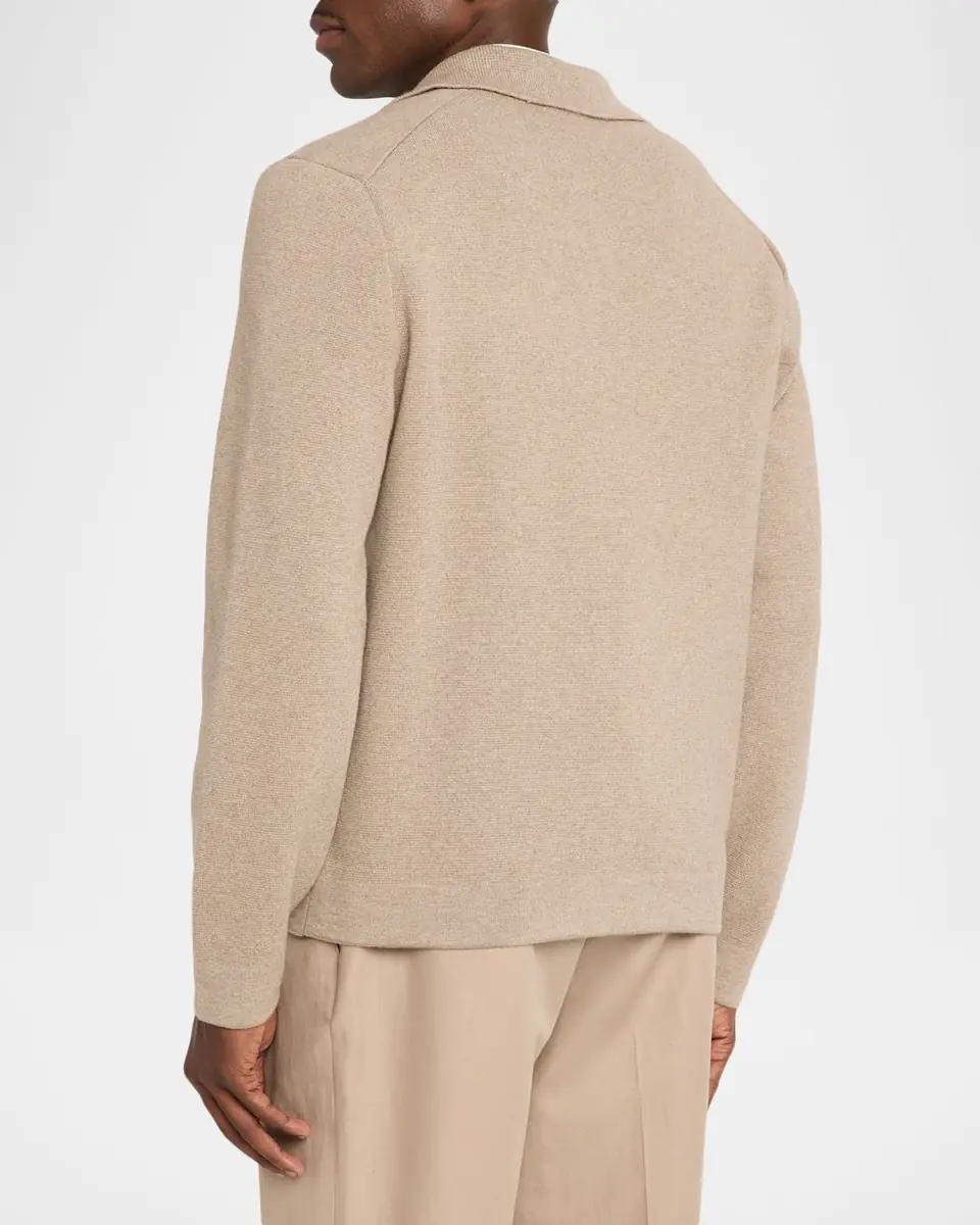 dunhill Men's Cotton and Cashmere Full-Zip Blouson | Thumbnail 2