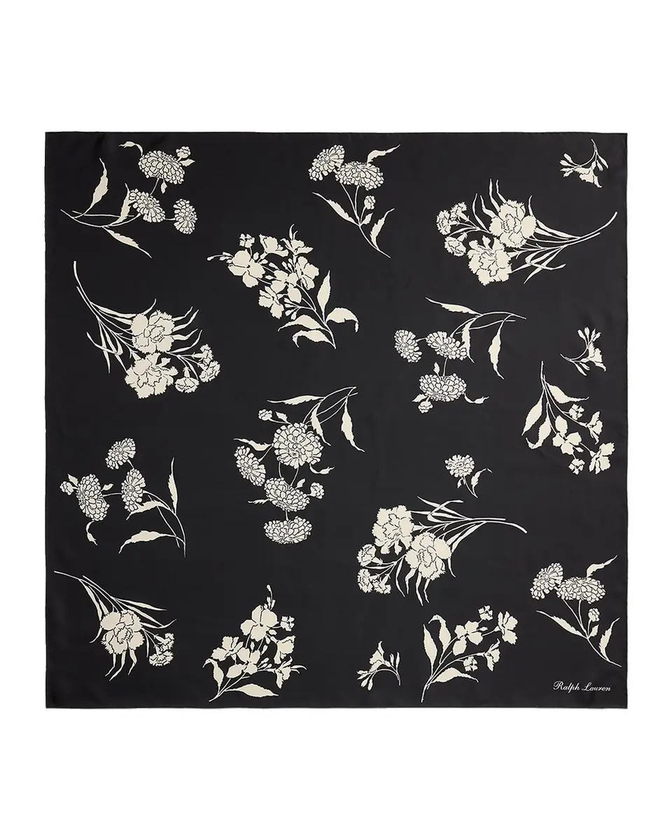 Ralph Lauren Collection Floral Silk Twill Square Scarf | Thumbnail 3
