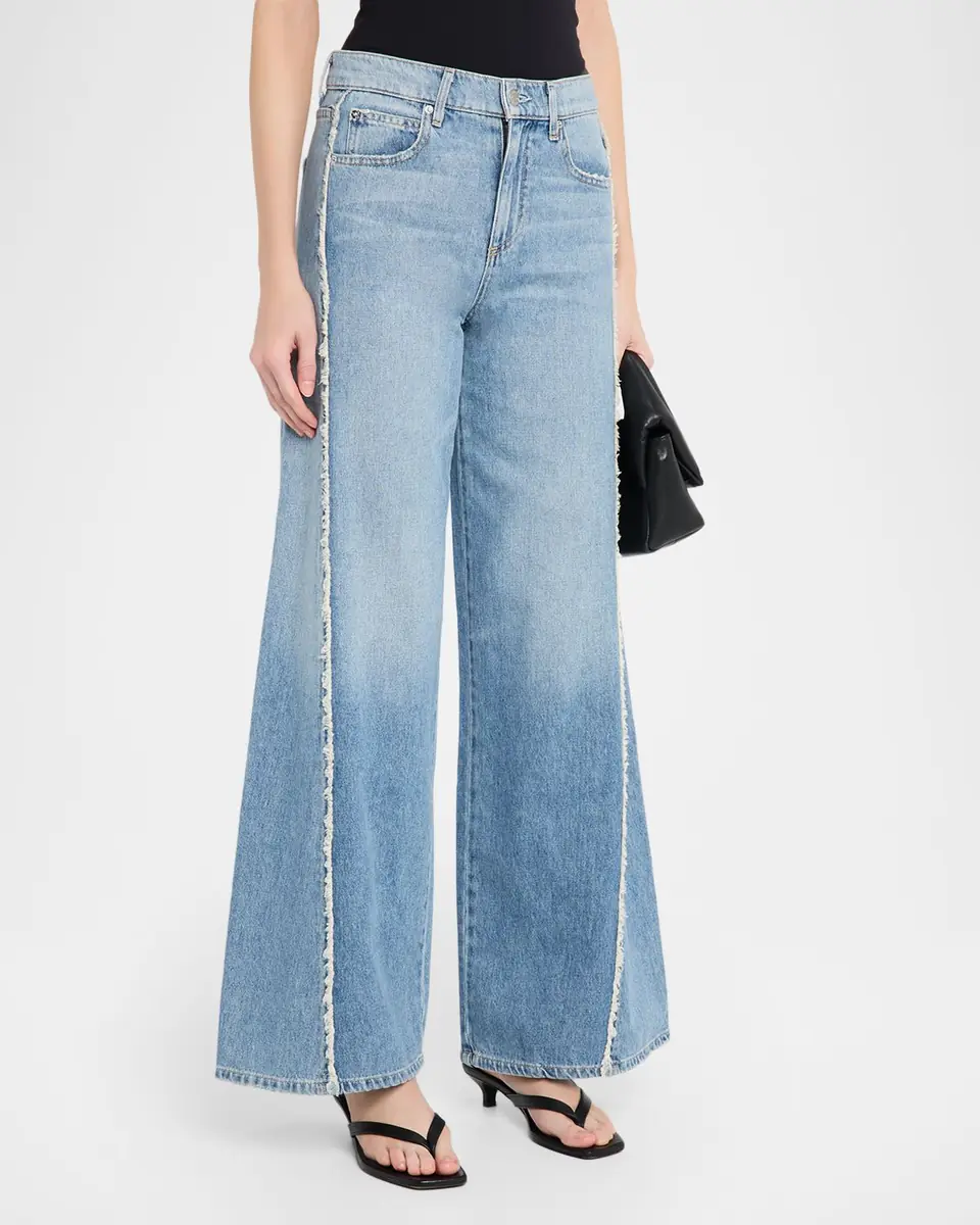 LE JEAN Joss Wide-Leg Frayed Jeans | Thumbnail 3 LE JEAN Joss Wide-Leg Frayed Jeans | Thumbnail 3
