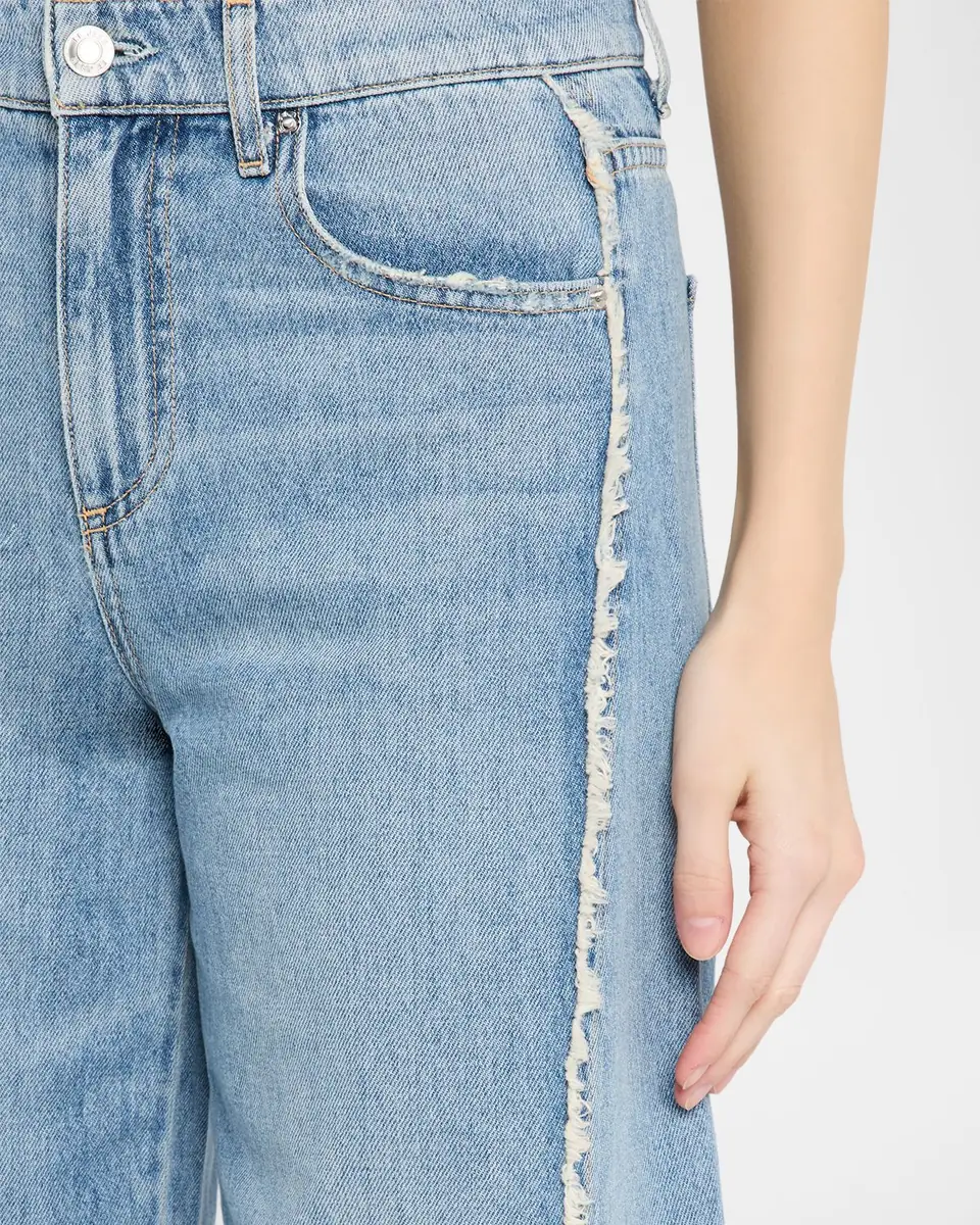 LE JEAN Joss Wide-Leg Frayed Jeans | Thumbnail 4 LE JEAN Joss Wide-Leg Frayed Jeans | Thumbnail 4