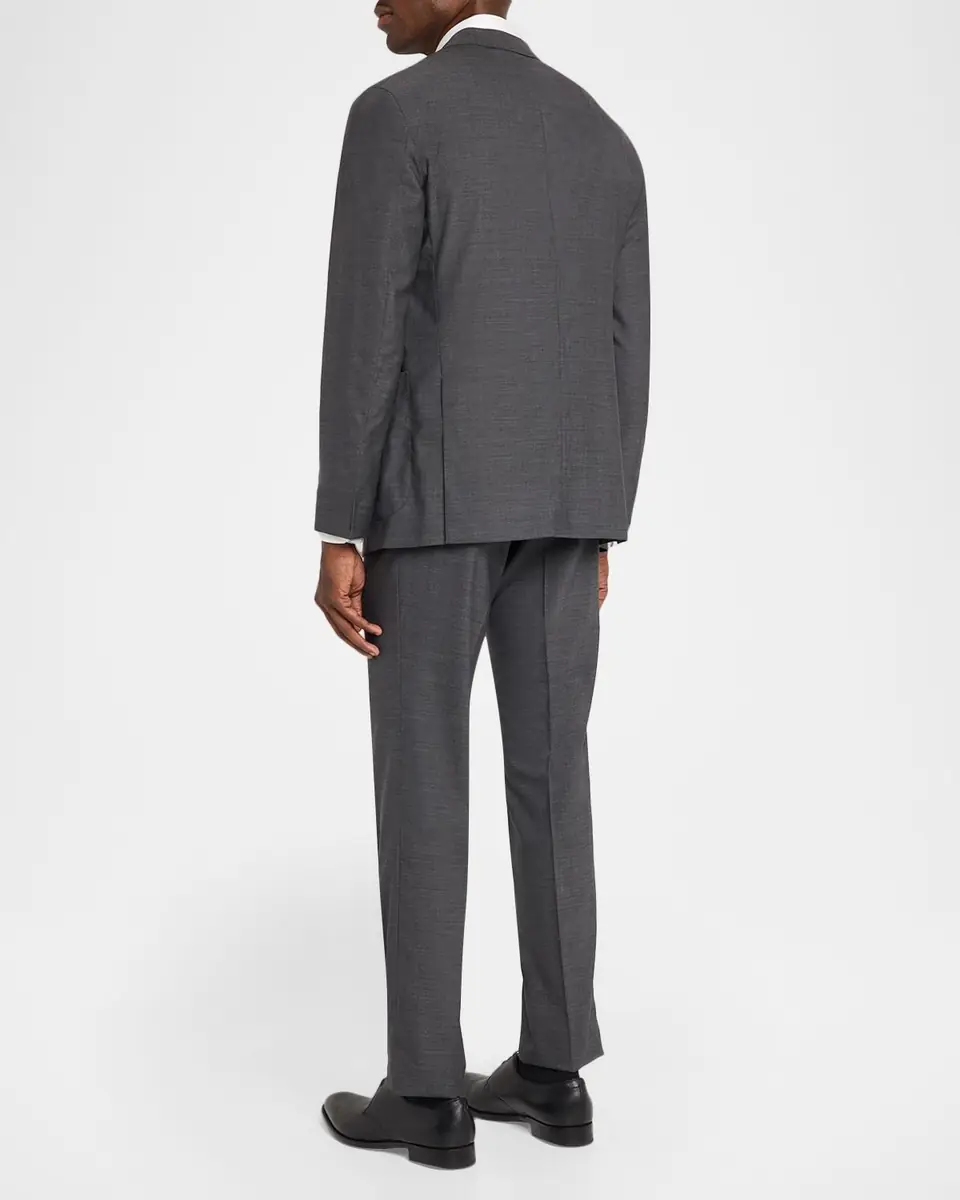 Boglioli Men's Textured Wool Two-Piece Suit | Thumbnail 3 Boglioli Men's Textured Wool Two-Piece Suit | Thumbnail 3