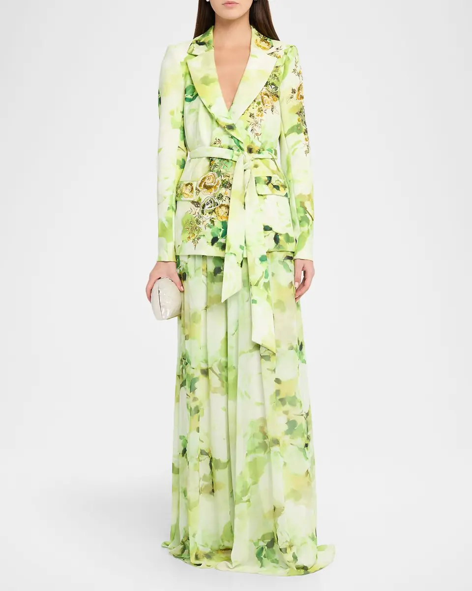 BADGLEY MISCHKA Beaded Floral-Embroidered Jacket | Thumbnail 2 BADGLEY MISCHKA Beaded Floral-Embroidered Jacket | Thumbnail 2