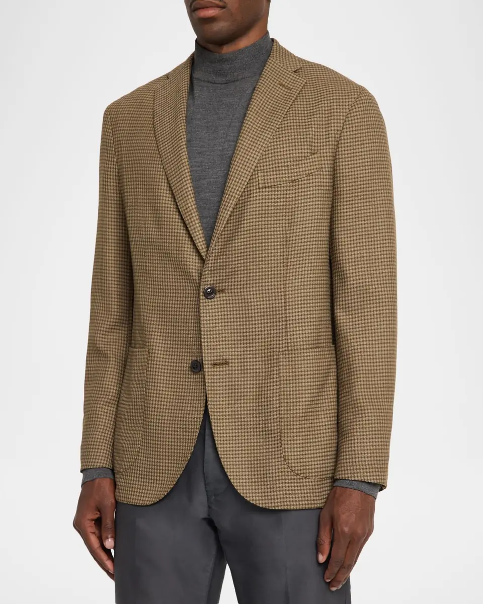 Boglioli Men's Wool Gingham Single-Breasted Sport Coat | Thumbnail 4