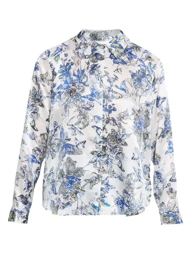 Tyler Silk Button-Front Blouse Tyler Silk Button-Front Blouse