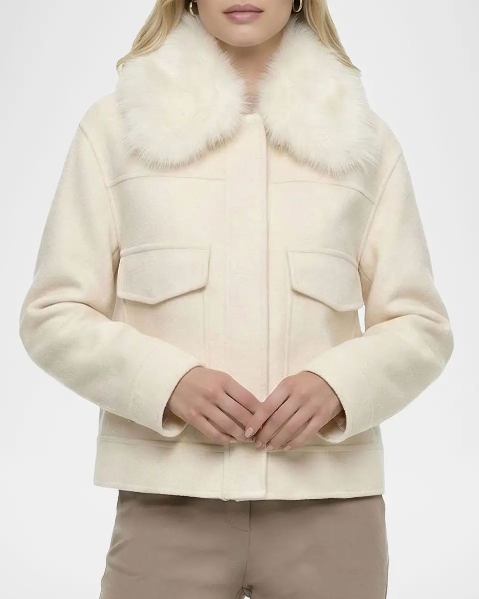 Gorski Cashmere And Wool Jacket With Detachable Goat Shearling Collar | Thumbnail 5 Gorski Cashmere And Wool Jacket With Detachable Goat Shearling Collar | Thumbnail 5