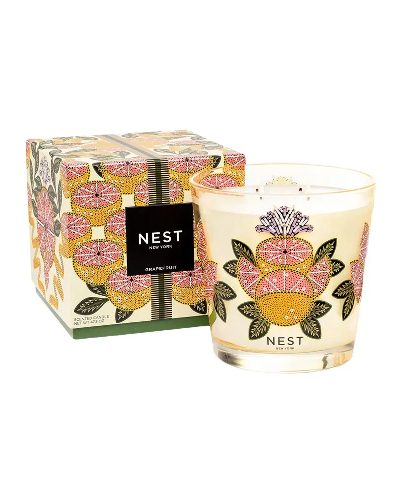 NEST New York Limited-Edition Grapefruit Luxury Candle, 47 oz. | Image 1 NEST New York Limited-Edition Grapefruit Luxury Candle, 47 oz. | Image 1