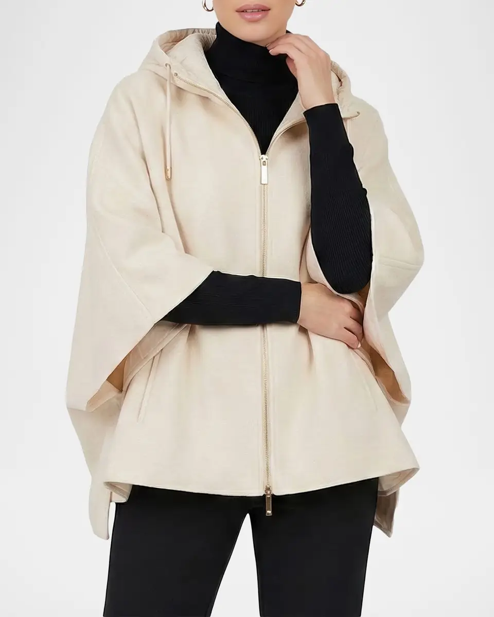 Gorski Cashmere And Wool Hooded Poncho | Thumbnail 5 Gorski Cashmere And Wool Hooded Poncho | Thumbnail 5