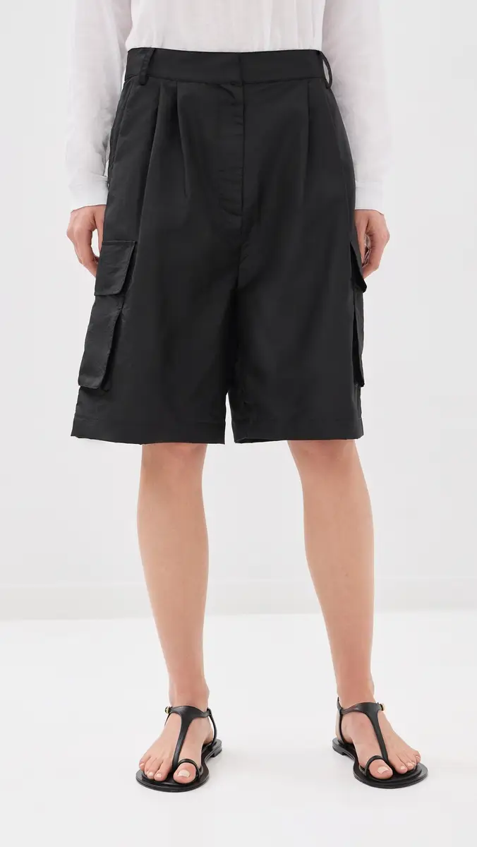 Tibi Crispy Nylon Stella Shorts | Thumbnail 2 Tibi Crispy Nylon Stella Shorts | Thumbnail 2