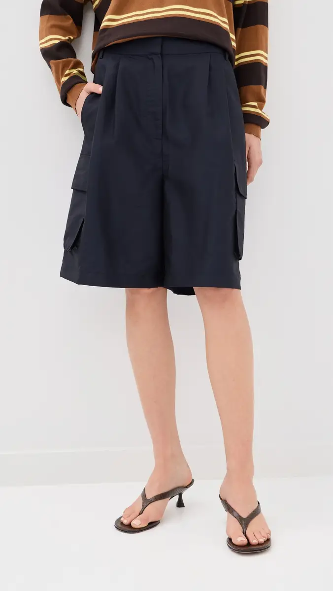 Tibi Crispy Nylon Stella Shorts | Thumbnail 2