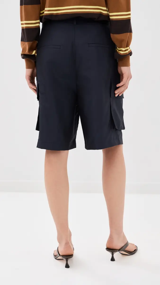 Tibi Crispy Nylon Stella Shorts | Thumbnail 3
