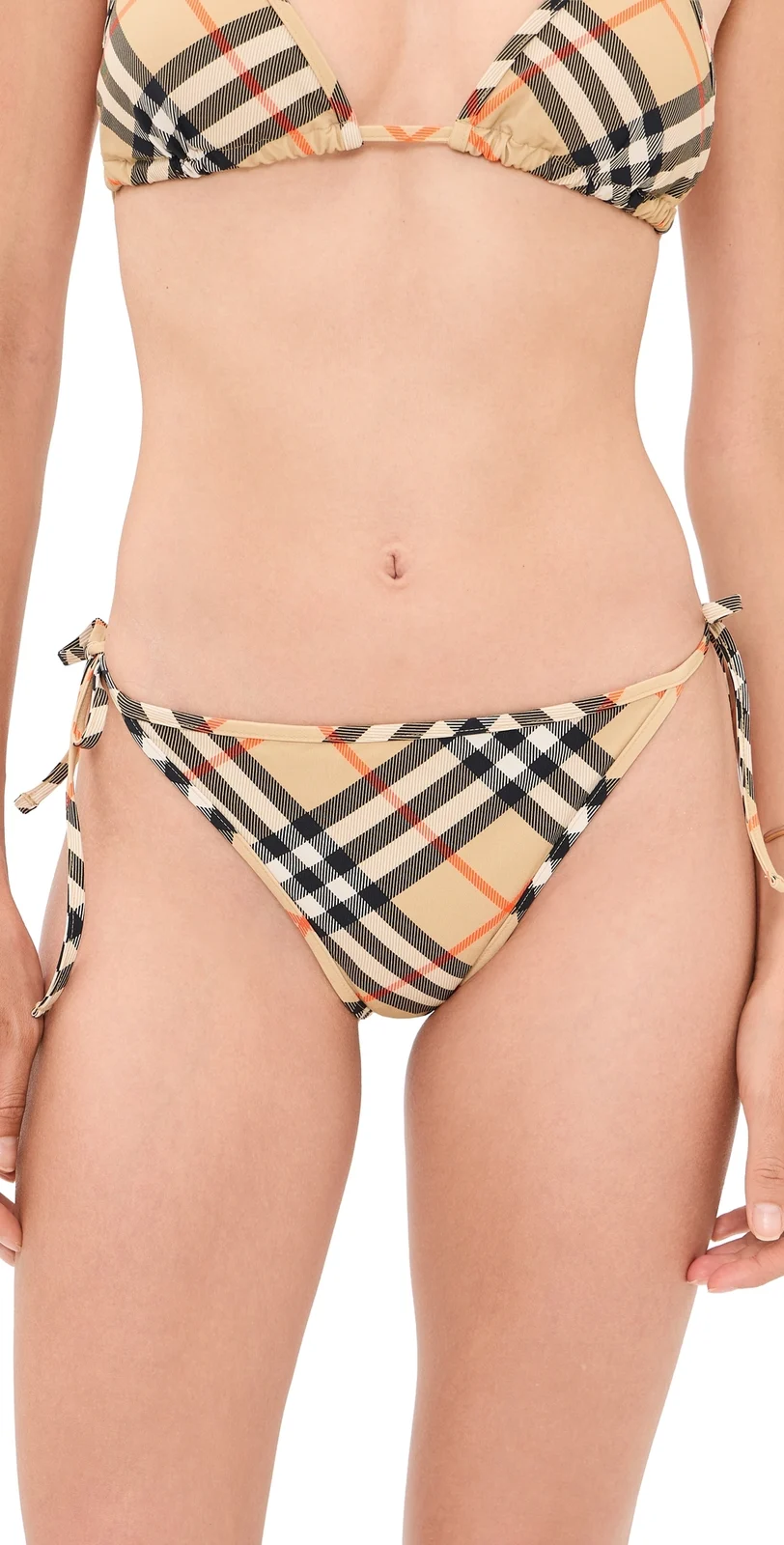 Burberry Sadie Checkered Bikini Bottoms