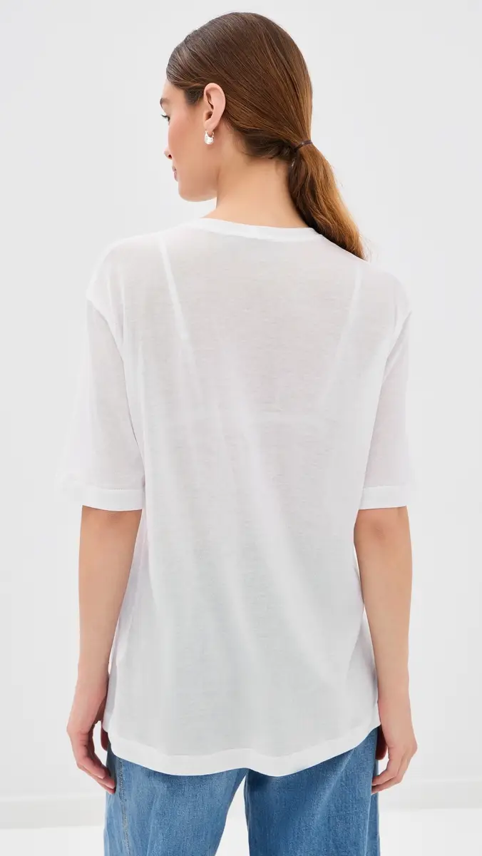 Tibi Sheer Crepe Knit Tee | Thumbnail 4 Tibi Sheer Crepe Knit Tee | Thumbnail 4