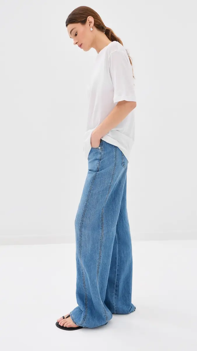 Tibi Sheer Crepe Knit Tee | Thumbnail 5 Tibi Sheer Crepe Knit Tee | Thumbnail 5
