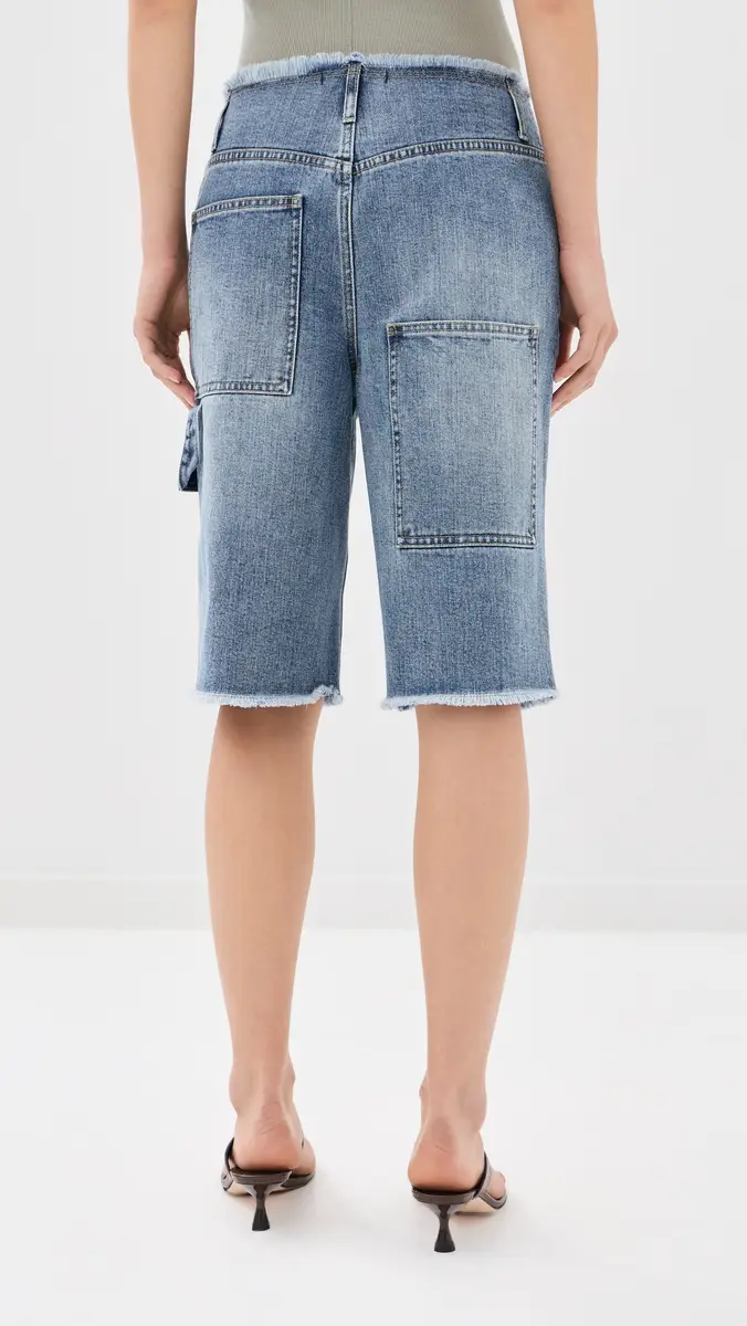 Tibi Classic Wash Newman Shorts | Thumbnail 3 Tibi Classic Wash Newman Shorts | Thumbnail 3