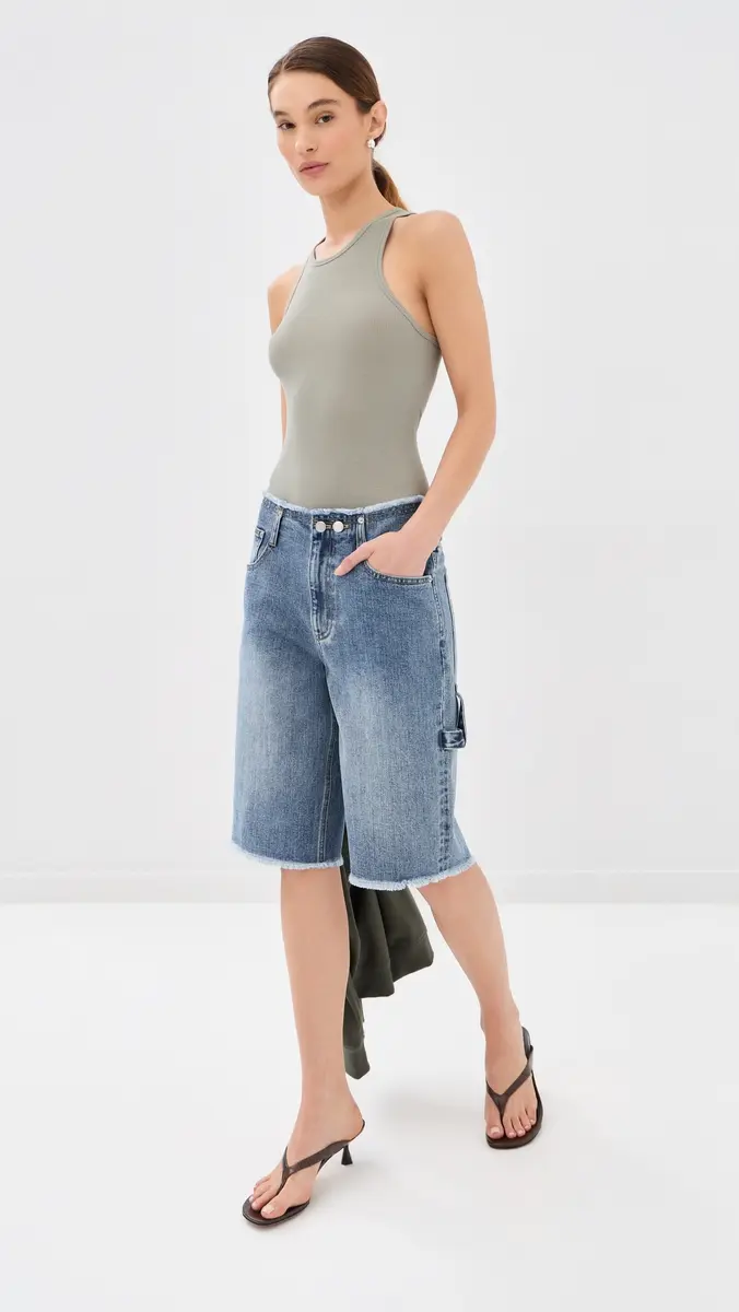 Tibi Classic Wash Newman Shorts | Thumbnail 5 Tibi Classic Wash Newman Shorts | Thumbnail 5