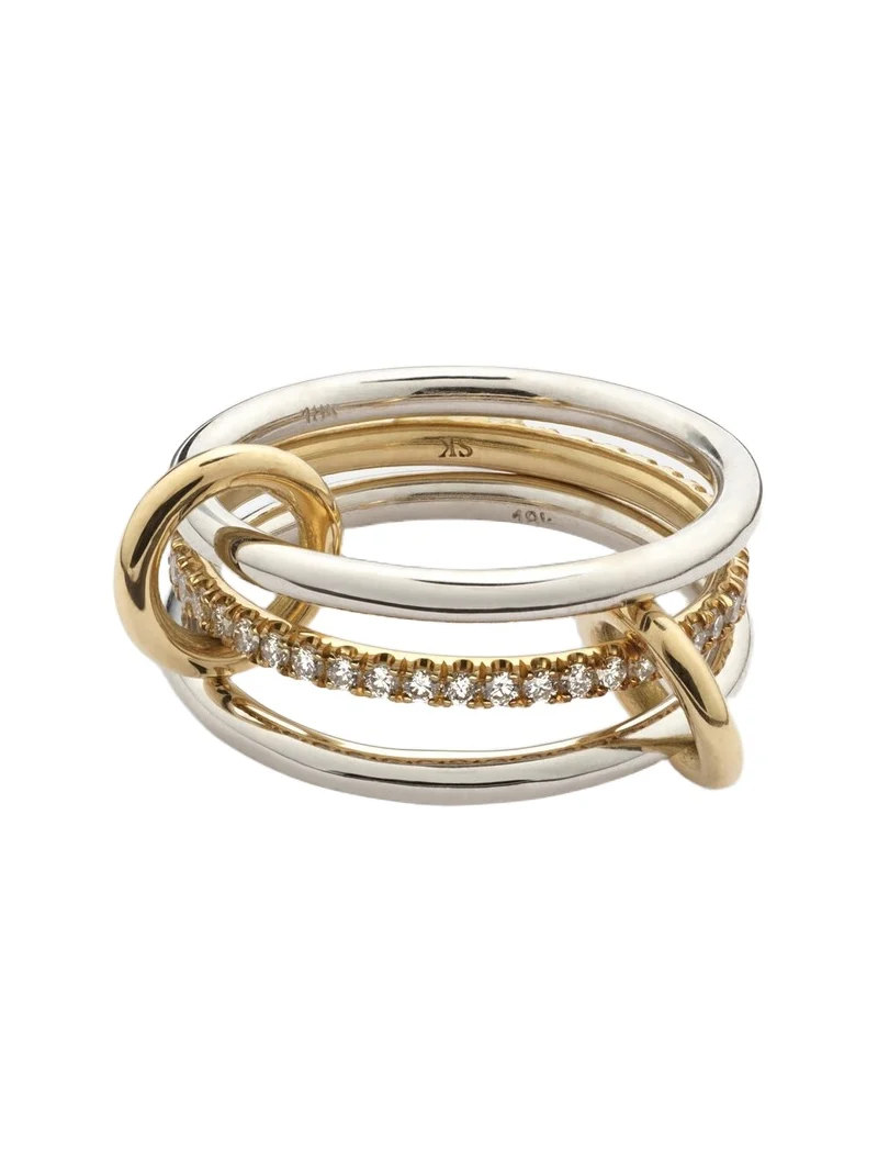 Sonny 18kt gold and white gold ring with diamonds Sonny 18kt gold and white gold ring with diamonds