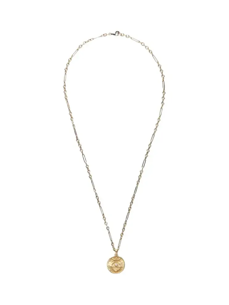 Strength Solar & Lunar 18kt gold pendant necklace with diamond Strength Solar & Lunar 18kt gold pendant necklace with diamond