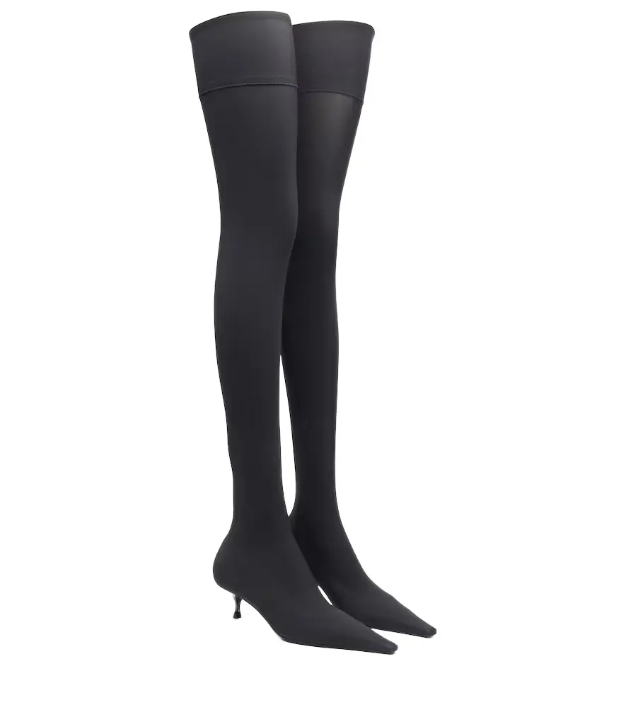 Victoria Beckham 45 jersey over-the-knee boots | Image 1 Victoria Beckham 45 jersey over-the-knee boots | Image 1