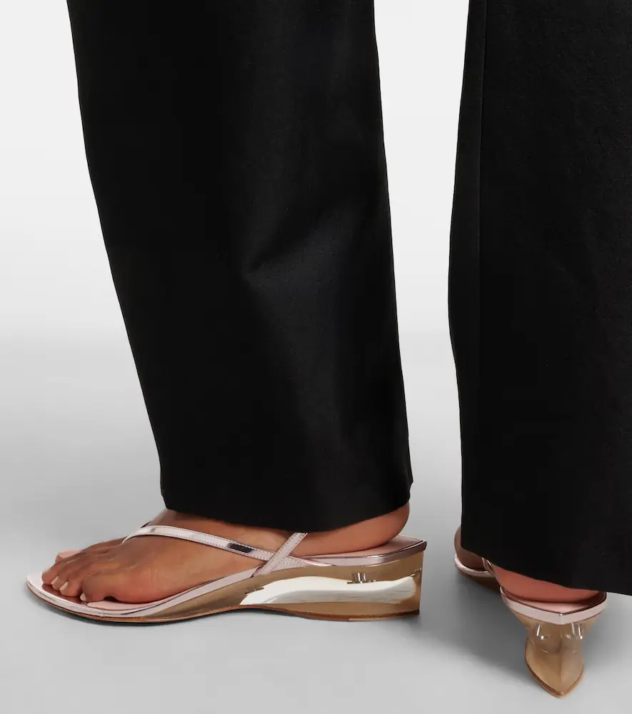 Alaïa Alaïa Invisible leather wedge thong sandals | Thumbnail 6 Alaïa Alaïa Invisible leather wedge thong sandals | Thumbnail 6