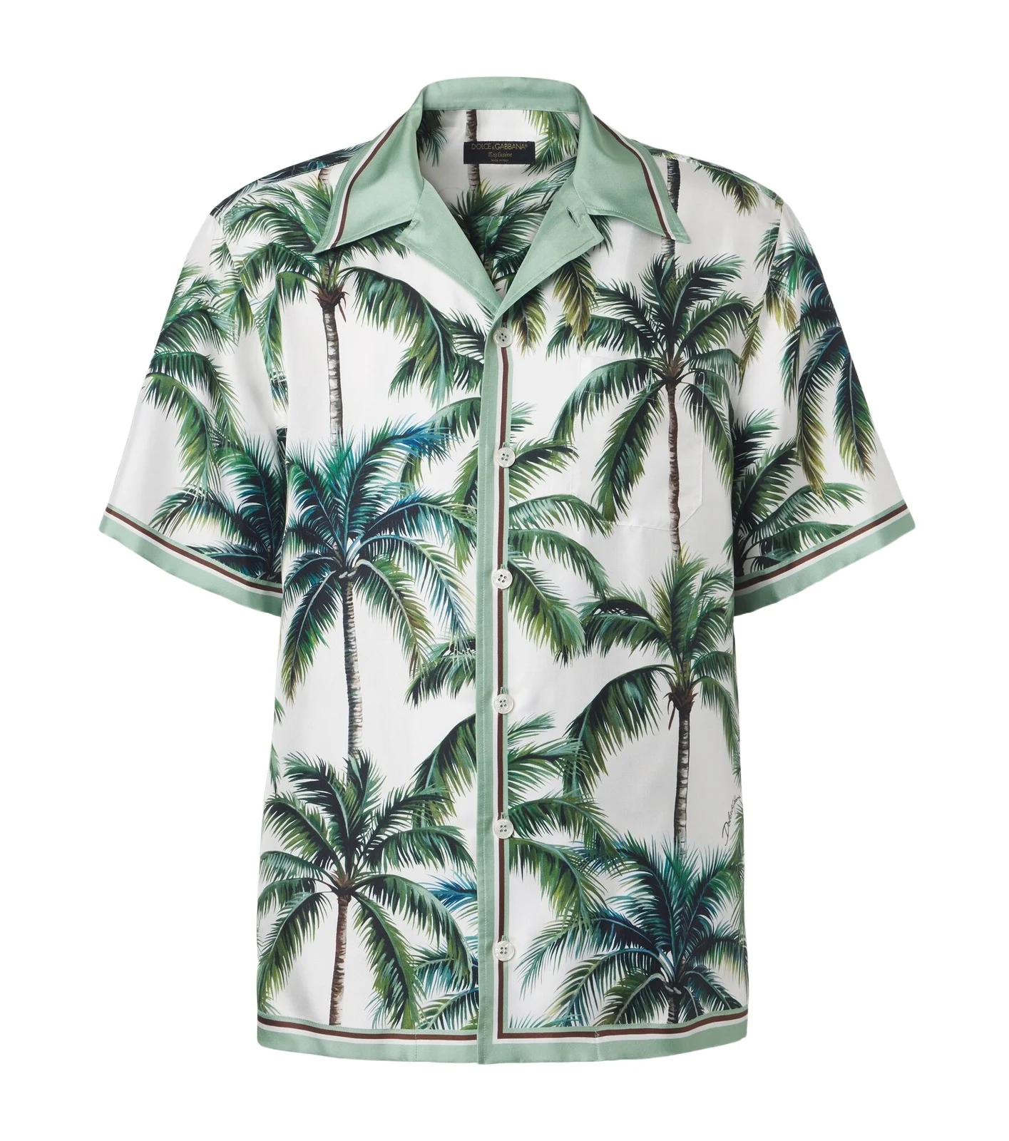 Printed silk twill shirt Printed silk twill shirt