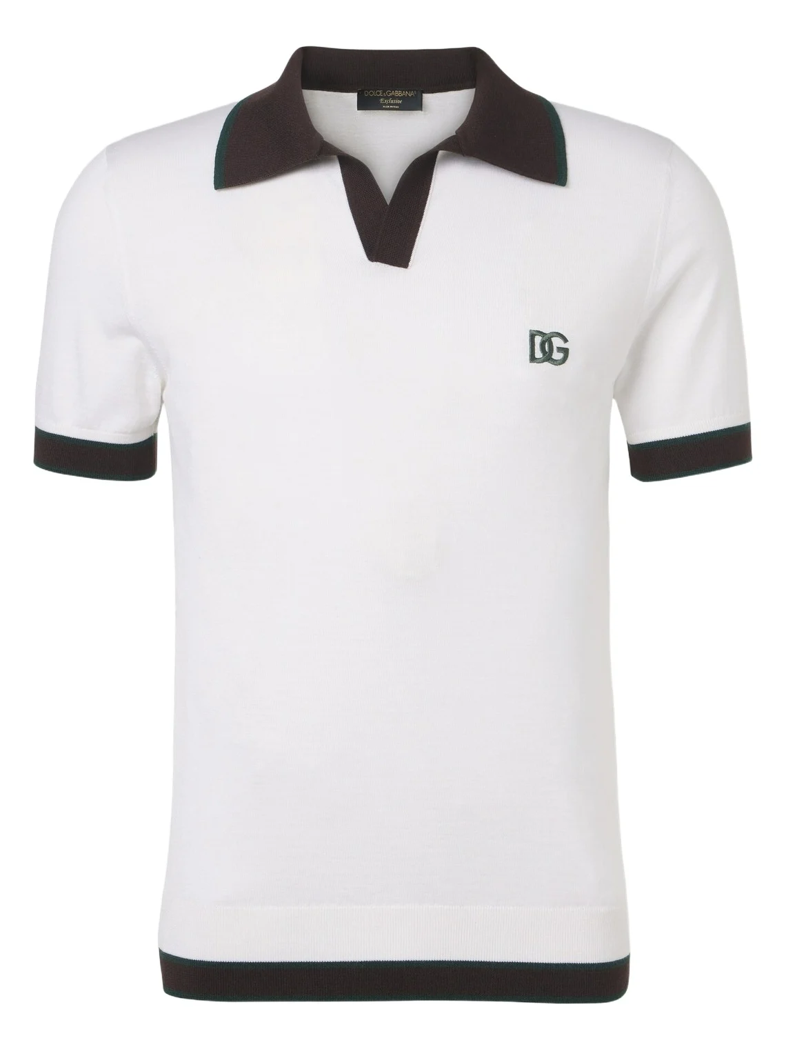 DG wool and silk polo shirt DG wool and silk polo shirt