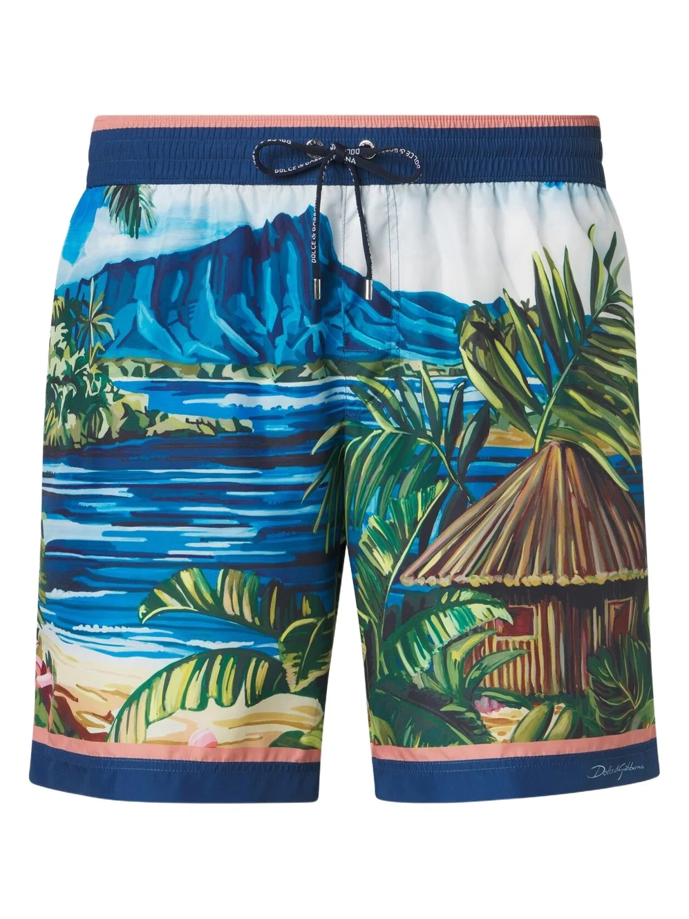 Dolce & Gabbana Printed swim trunks