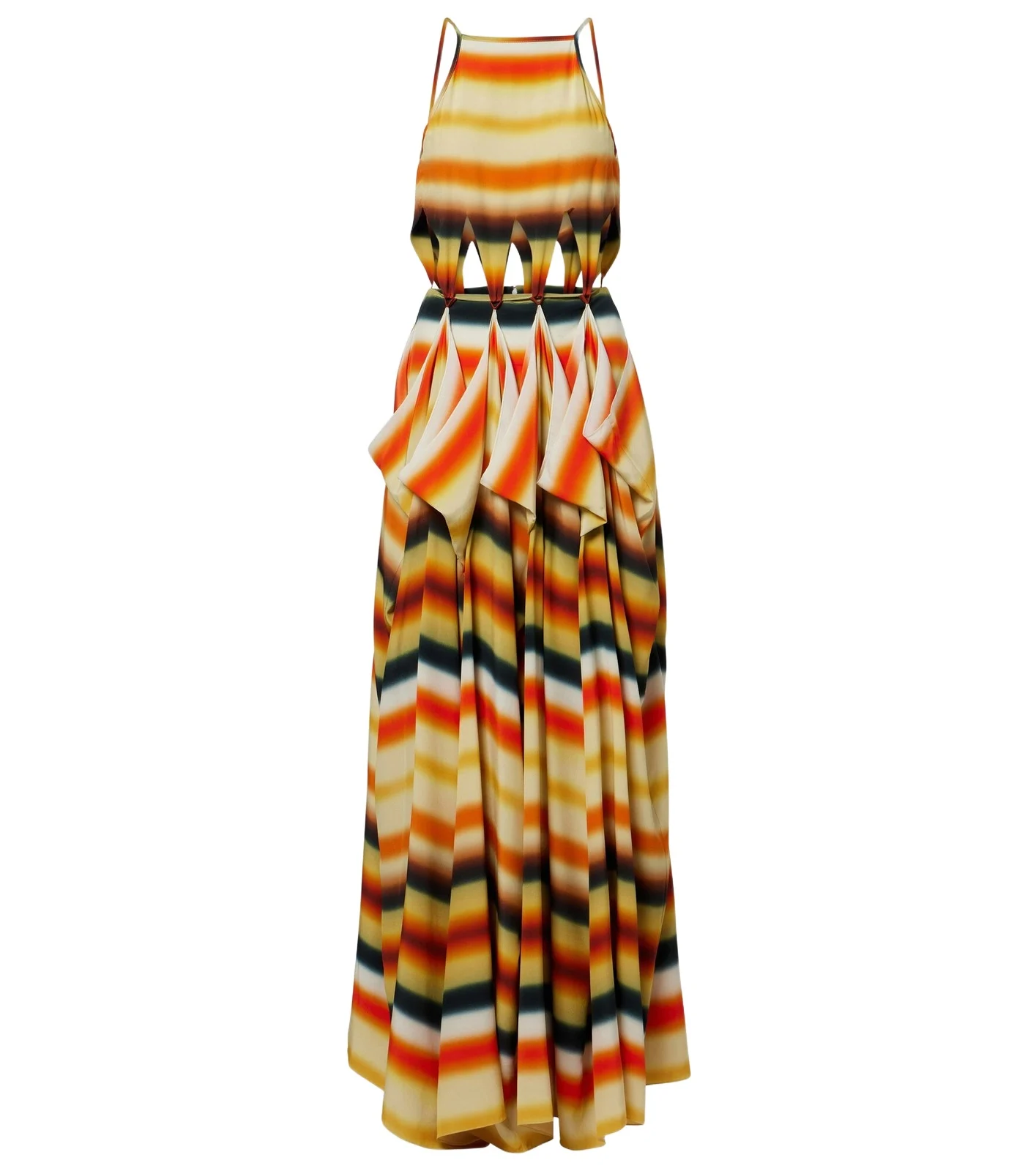 Paula's Ibiza striped silk maxi dress Paula's Ibiza striped silk maxi dress
