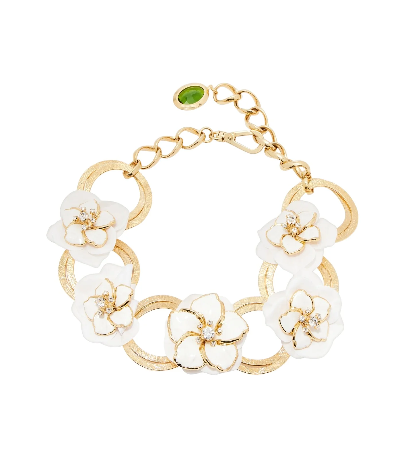 Embellished floral chain necklace Embellished floral chain necklace