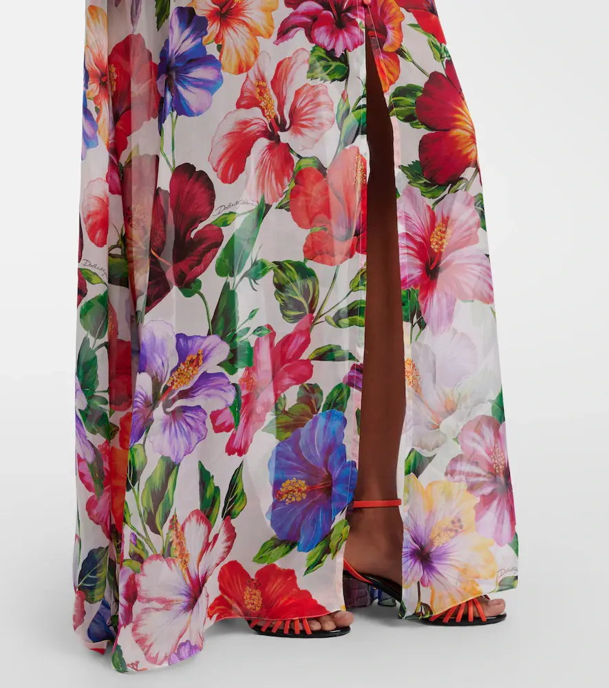 Dolce & Gabbana Floral silk chiffon top | Thumbnail 3