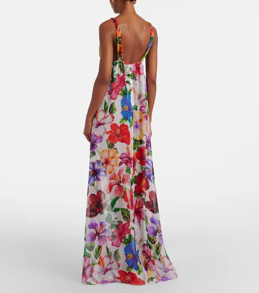 Dolce & Gabbana Floral silk chiffon top | Thumbnail 5