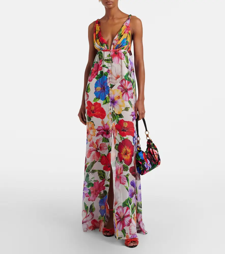 Dolce & Gabbana Floral silk chiffon top | Thumbnail 6