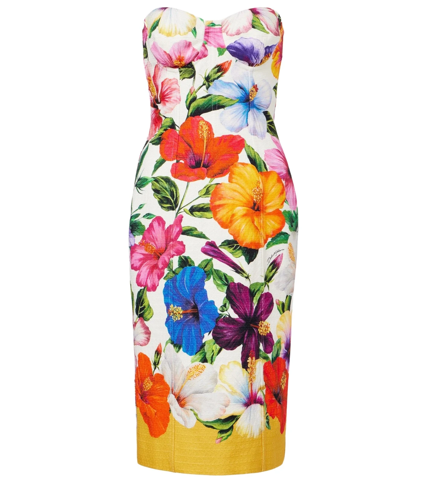 Dolce & Gabbana Floral bustier dress
