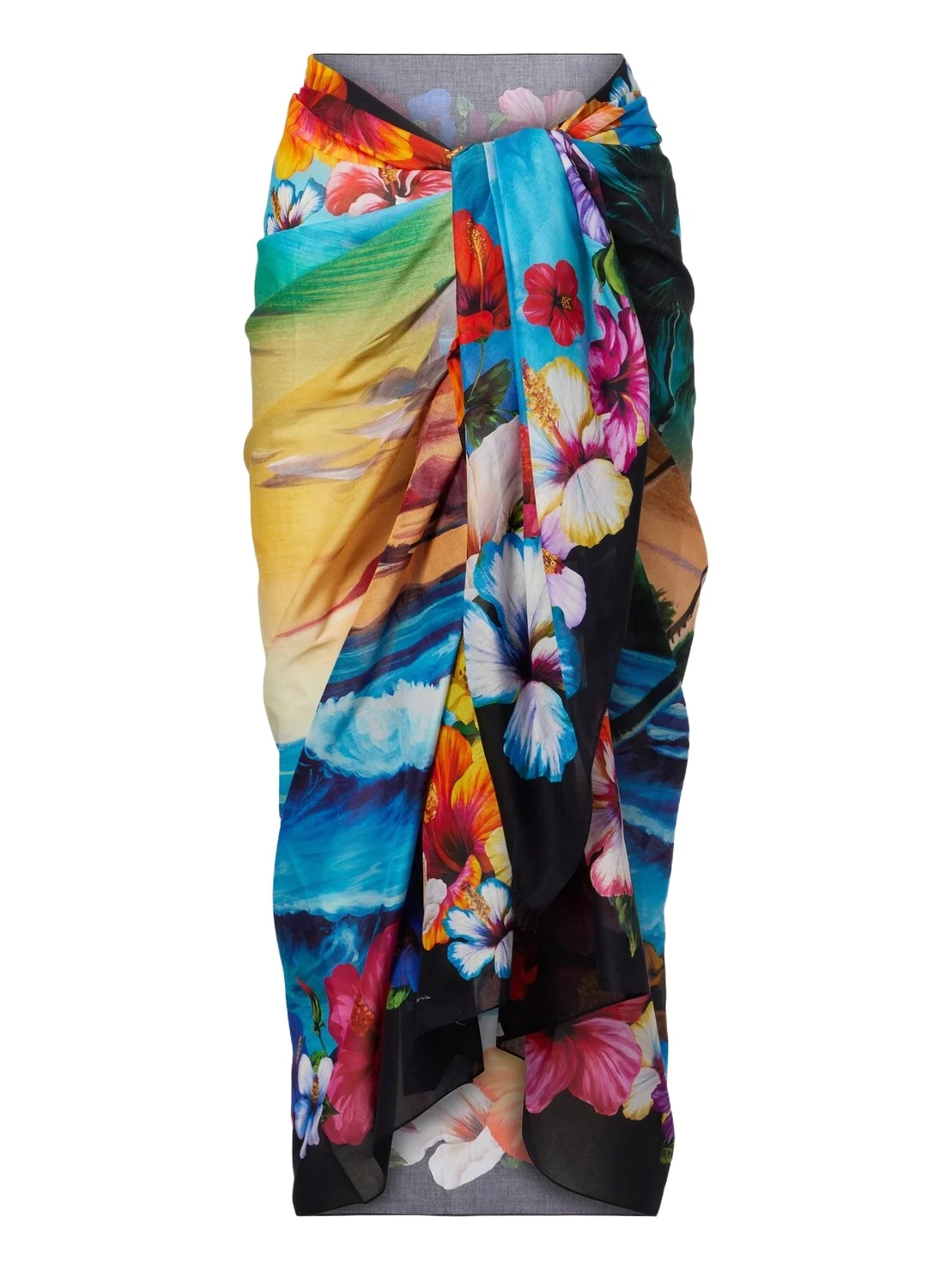 Dolce & Gabbana Floral cotton beach cover-up