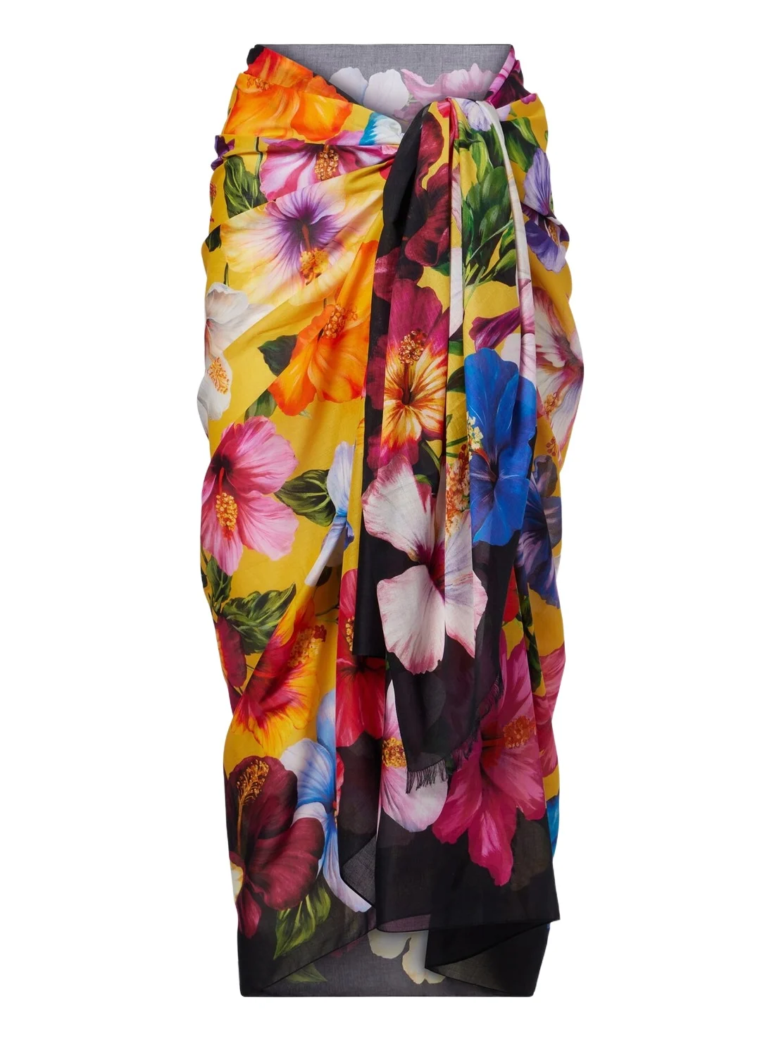Dolce & Gabbana Floral cotton beach cover-up