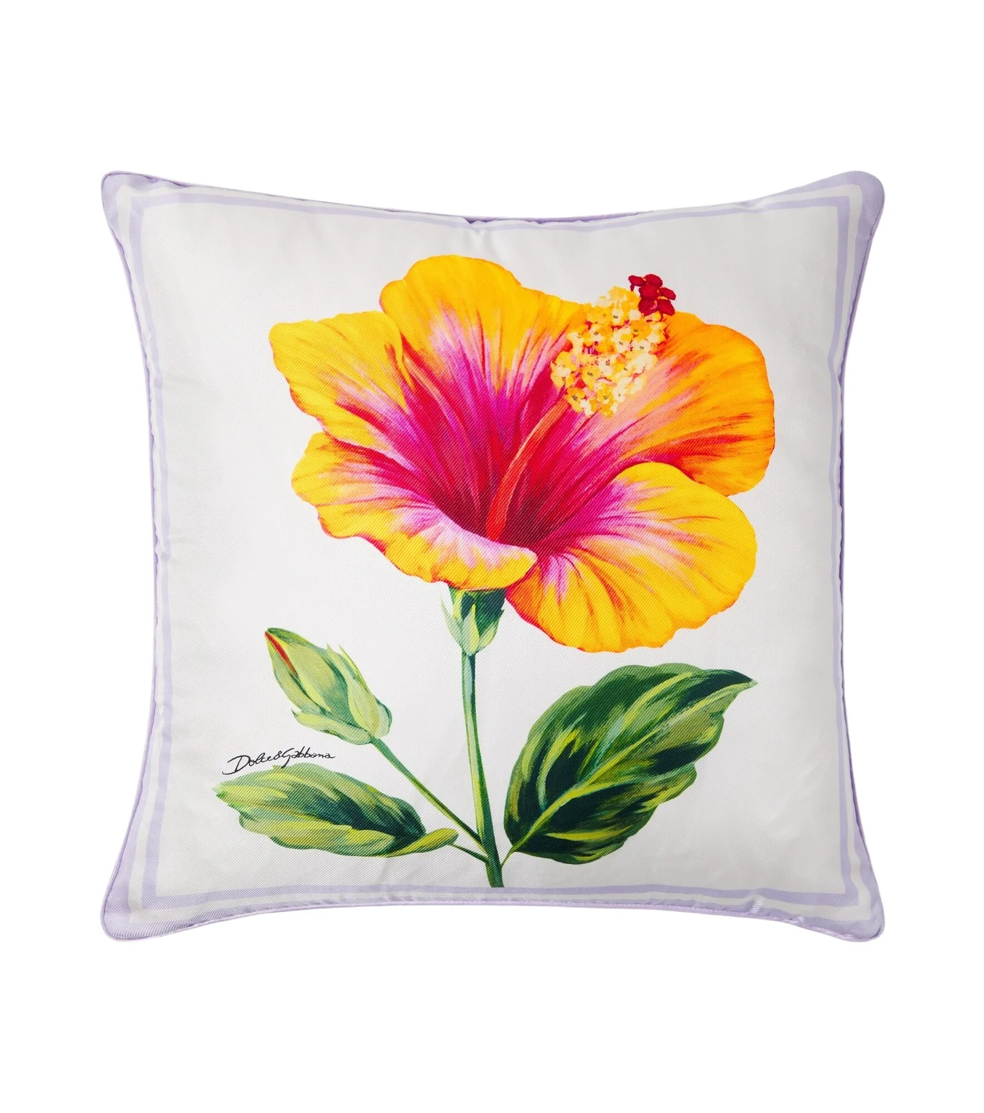 Dolce & Gabbana Casa Floral cotton canvas cushion