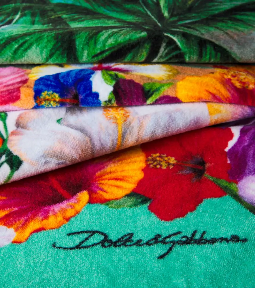 Dolce & Gabbana Casa Floral cotton terry beach towel | Thumbnail 2