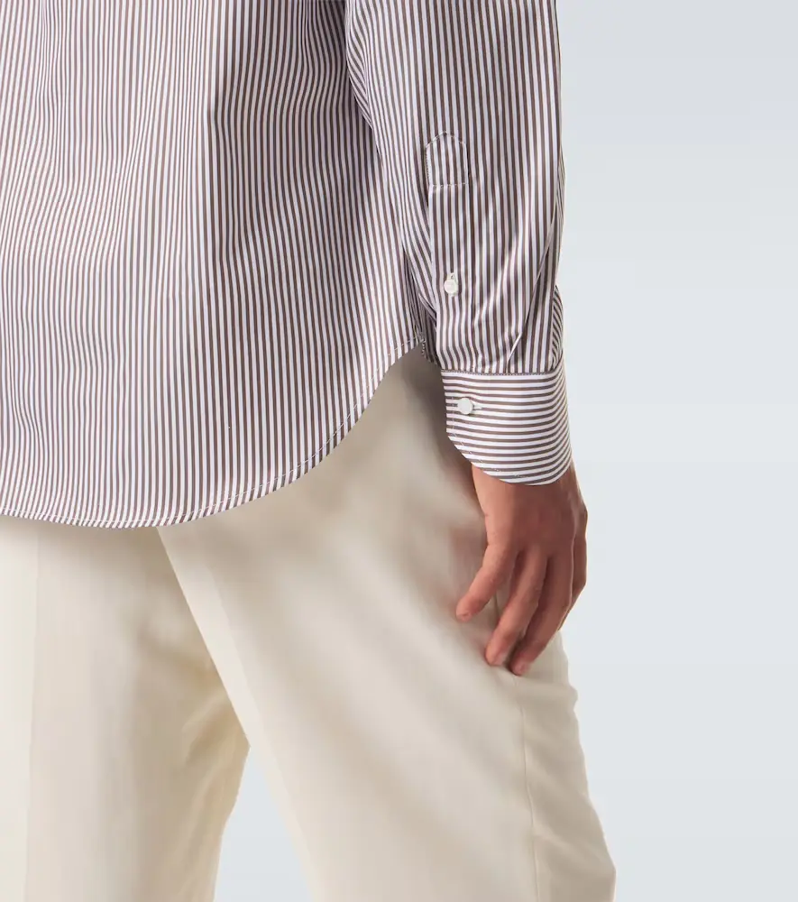 Canali Striped cotton shirt | Thumbnail 6