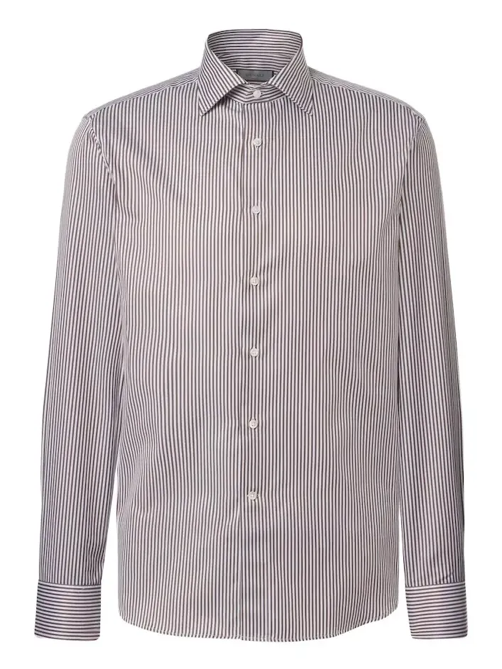Canali Striped cotton shirt