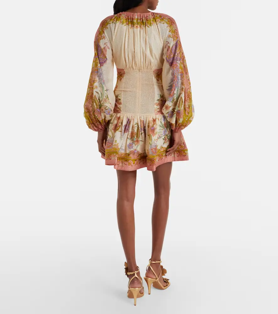 Zimmermann Indra cotton and silk-blend minidress | Thumbnail 5