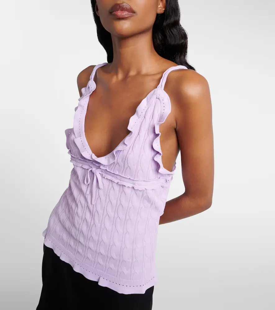 Gucci Ruffled cable-knit top | Thumbnail 7 Gucci Ruffled cable-knit top | Thumbnail 7